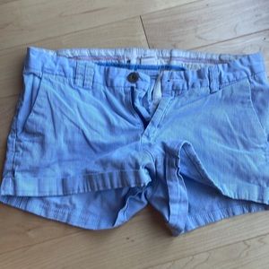 H&M striped blue and white shorts